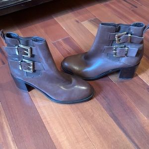 Sam Edelman Brown Leather Booties